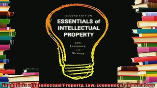 free pdf   Essentials of Intellectual Property Law Economics and Strategy
