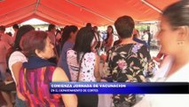 Inicia jornada de vacunación en el departamento de Cortes