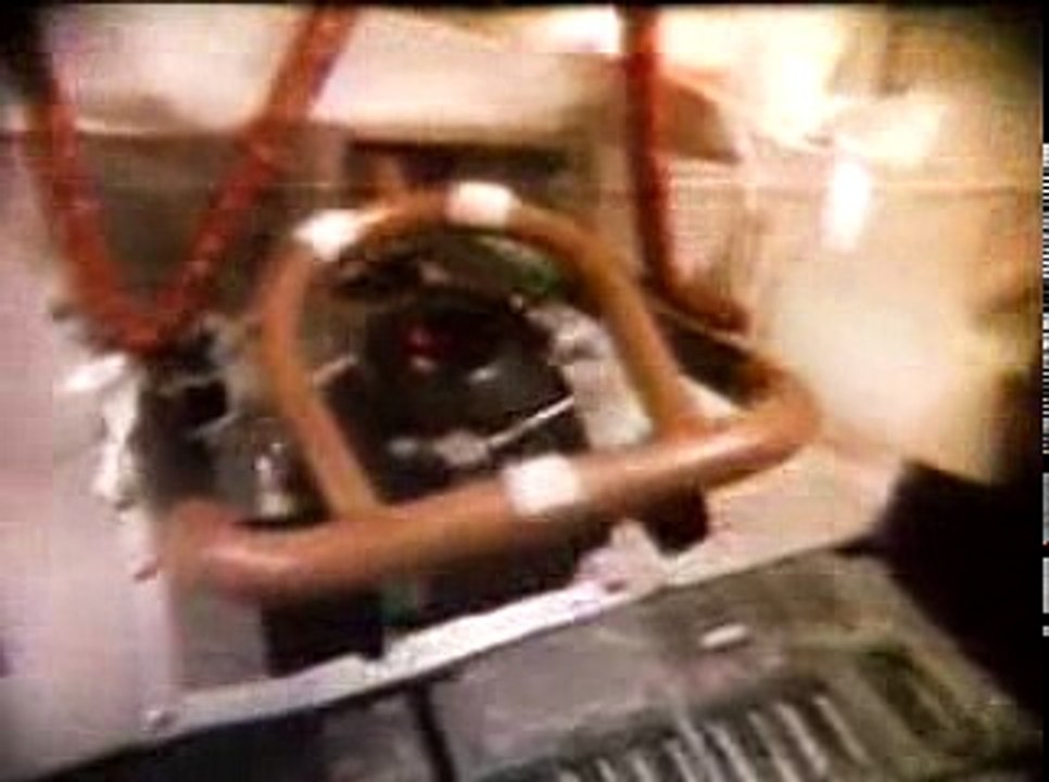 Buzz Aldrin gives Mission Control a view of the Apollo 11 Command Module