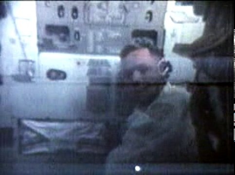 Neil Armstrong describes the contents of the lunar sample containers on the Command Module