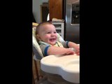 Baby Laughs Hysterically When He Is Scared