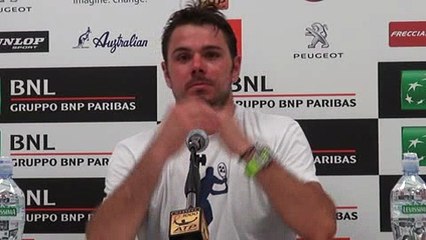 ATP -  Rome 2016 - Stan Wawrinka "Paire met beaucoup de pression"