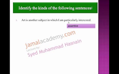 Patriotism | Identify the kinds of the following sentences