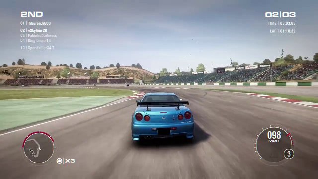 GRID 2 Multiplayer Gameplay Nissan Skyline GTR R34 Z-Tune