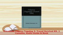 Read  Traveltalk Filipino Tagalog 2 Travel Survival Kit 1 Cassette Audio Guide  Book PDF Online