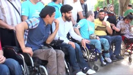 Denizli Protokolden Engelliler İçin 'Empati Yürüyüşü'