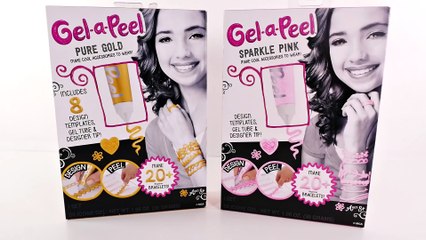 Gel-A-Peel Paquetes Rosa Brillante y Oro Puro Lapices de Gel Crea Tus Propias Joyas