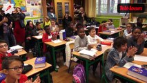 Reportage dans une école avec les Kids United