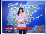 Monica Lopez en El Tiempo del Canal 24H - (19/01/10)