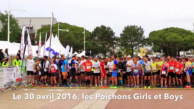 Marathon de Royan 2016 avec les Poichons Girls, Boys ainsi que les 1000 pattes et les autres