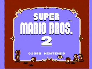 Super Mario Bros 2 Title Screen  Intro