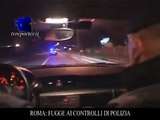 ROMA: POLIZIA INSEGUE AUTO RUBATA - IL VIDEO DELL'INSEGUIMENTO IN DIRETTA