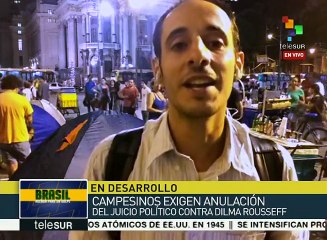 Organizan vigilia en defensa de la democracia en Río de Janeiro
