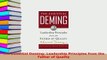 Download  The Essential Deming Leadership Principles from the Father of Quality PDF Online
