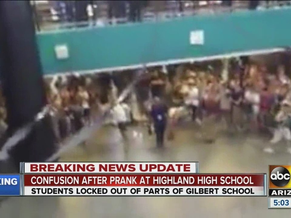 Confusion after prank at Highland High School