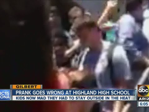 Prank goes wrong at Highland High School