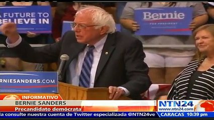 Bernie Sanders reitera que su objetivo es la nominación por el Partido Demócrata