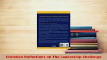 Read  Christian Reflections on The Leadership Challenge Ebook Free