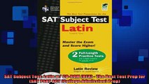 READ book  SAT Subject Test Latin w CDROM REA  The Best Test Prep for SAT PSAT ACT College Full Free