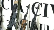 Polícia apreende armamento de guerra usado em assalto cinematográfico