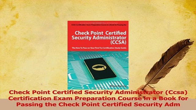 PDF Check Point Certified Security Administrator Ccsa Certification Exam Preparation Course Read Online