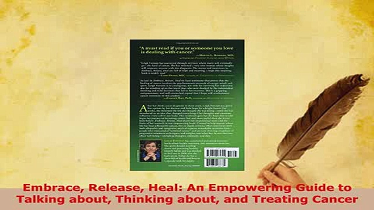 Download  Embrace Release Heal An Empowering Guide to Talking about Thinking about and Treating Free Books