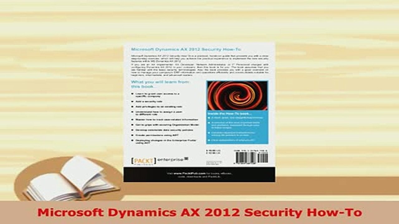 PDF  Microsoft Dynamics AX 2012 Security HowTo Read Online