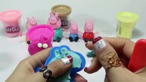 Peppa Pig Play Doh Maker! Peppa Pig Eating Cakes Playdough Peppas Family Toys NEW Español