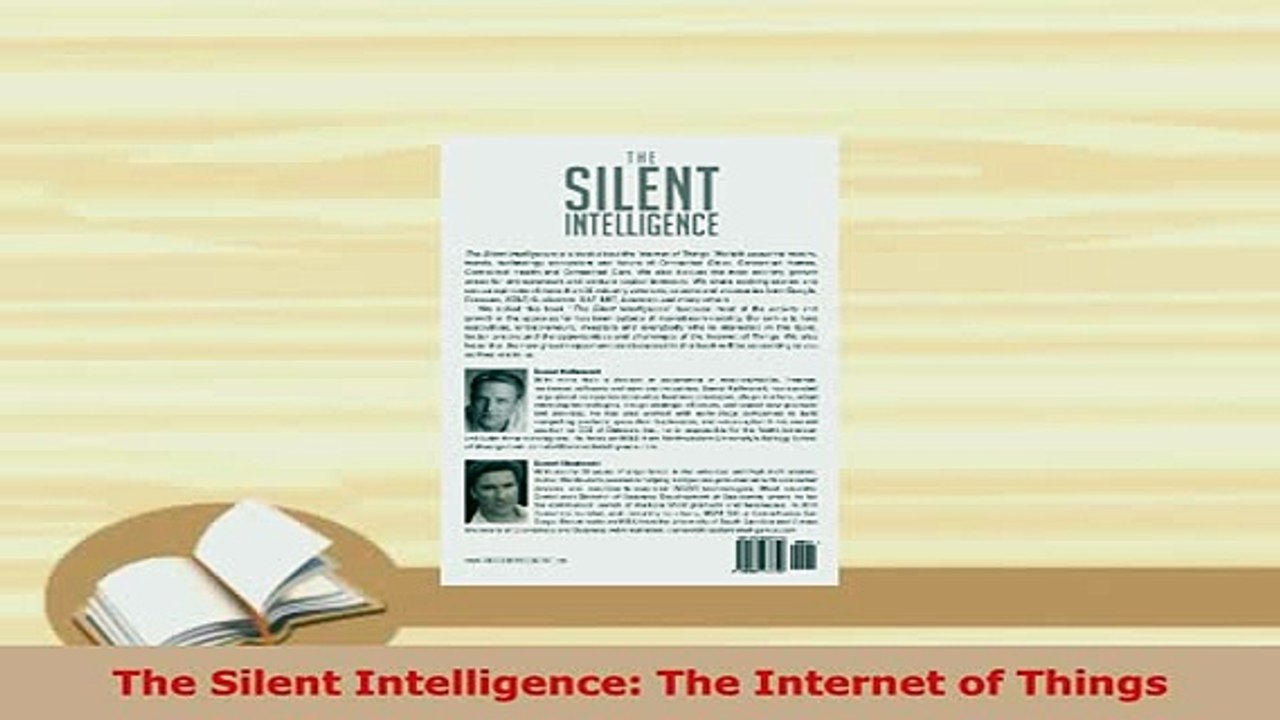 PDF  The Silent Intelligence The Internet of Things Read Online