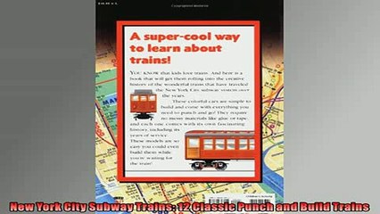 Download Video: READ book  New York City Subway Trains 12 Classic Punch and Build Trains  BOOK ONLINE