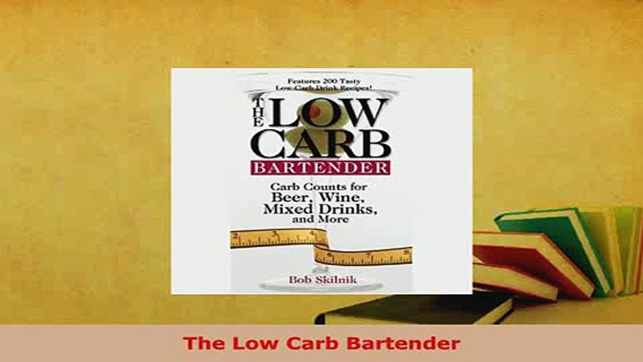 Download  The Low Carb Bartender PDF Online