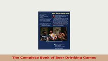 PDF  The Complete Book of Beer Drinking Games PDF Online