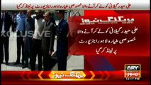 Plane carrying Ali Haider Gilani reaches  Lahore Airport