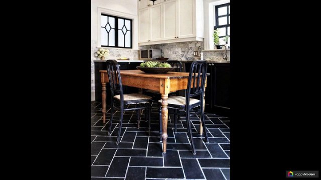 Плитка на пол на кухне: 45 вариантов