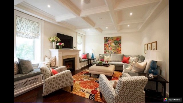 Потолок из гипсокартона в зале: 45 вариантов