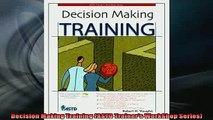 EBOOK ONLINE  Decision Making Training ASTD Trainers WorkShop Series  FREE BOOOK ONLINE