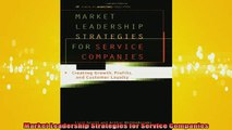 READ book  Market Leadership Strategies for Service Companies Free Online