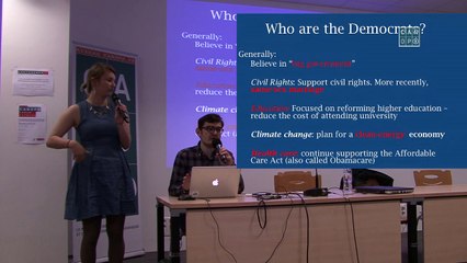 Conférence sur les élections présidentielles aux Etats-Unis