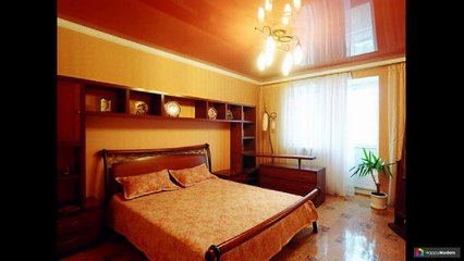 Натяжные потолки для спальни: 40 идей