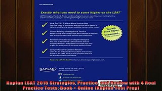 READ book  Kaplan LSAT 2015 Strategies Practice and Review with 4 Real Practice Tests Book  Online Full Free