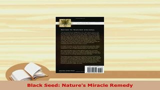 PDF  Black Seed Natures Miracle Remedy Free Books