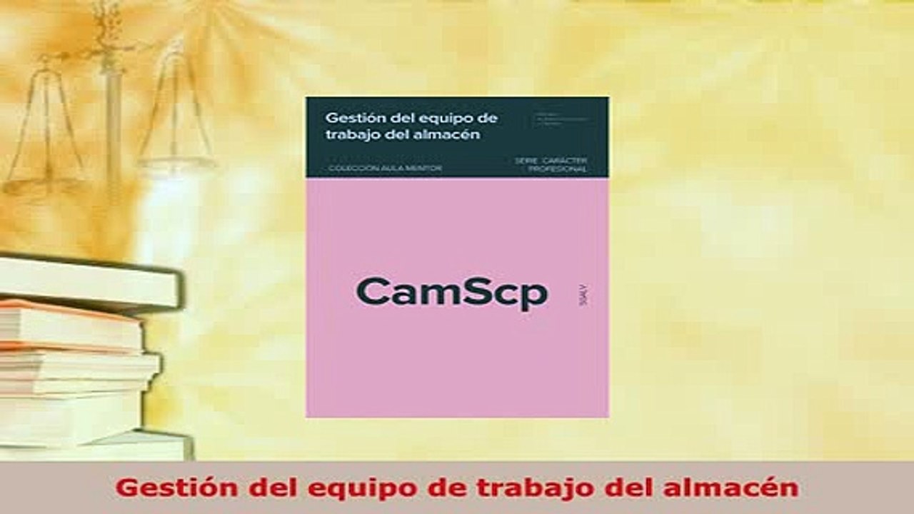 Download  Gestión del equipo de trabajo del almacén  EBook