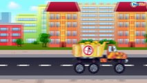 Car Cartoons for children. Truck & Monster Truck vs Garbage Truck. Trucks for kids. Episode 80