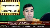 Pittsburgh Pirates vs. St Louis Cardinals Pick Prediction MLB Baseball Odds Preview 5-8-2016.