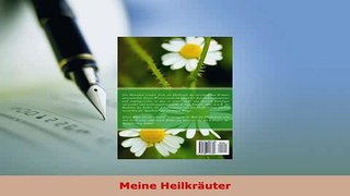 Download  Meine Heilkräuter Free Books