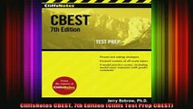 READ book  CliffsNotes CBEST 7th Edition Cliffs Test Prep CBEST Full EBook