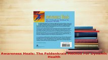 PDF  Awareness Heals The Feldenkrais Method For Dynamic Health Download Full Ebook