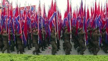 Corée du Nord: parades de masse en l'honneur de Kim Jong-Un