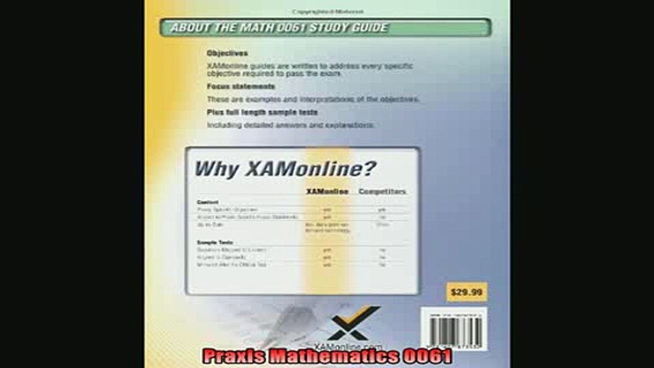 READ book  Praxis Mathematics 0061 Full Free