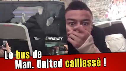 Bus de Manchester united caillassé : un joueur filme tout de l'intérieur !